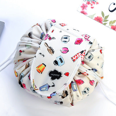 Animal Printing Large Capacity Drawstring Lazy Cosmetic Storage Bag