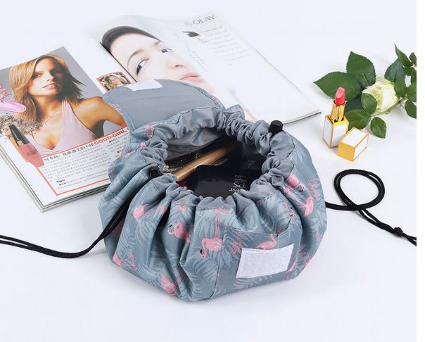 Animal Printing Large Capacity Drawstring Lazy Cosmetic Storage Bag